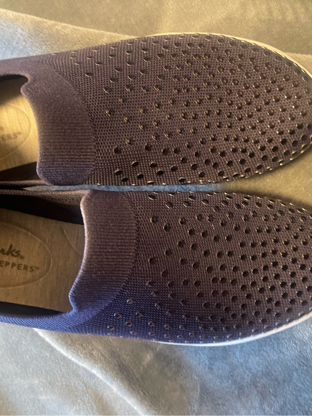 Clarks Women's Size 9M Nova Grove BLue Embellished Slip On Loafers Sneakers - Picture 4 of 8
